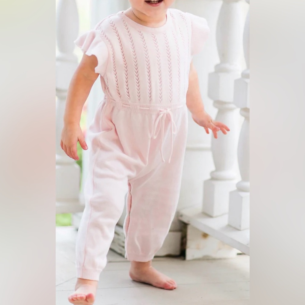 Feltman Bros Flutter Sleeve Knit Romper SZ 3mo